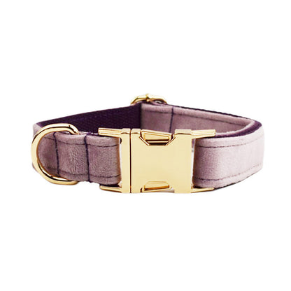 Velvet Collection Dog Collar with Custom Engraving