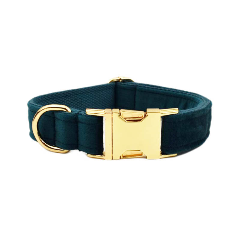 Velvet Collection Dog Collar with Custom Engraving