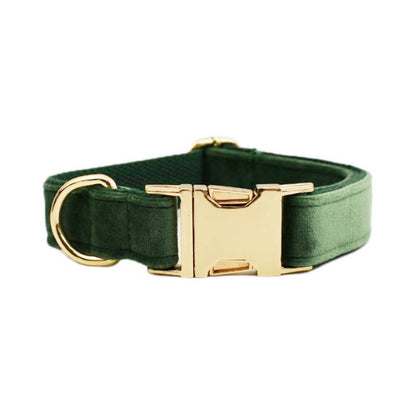 Velvet Collection Dog Collar with Custom Engraving