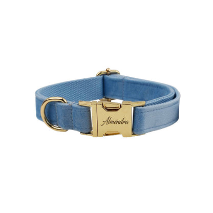 Velvet Collection Dog Collar with Custom Engraving