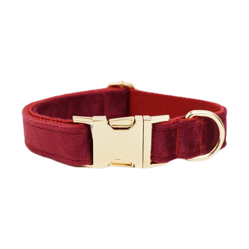Velvet Collection Dog Collar with Custom Engraving