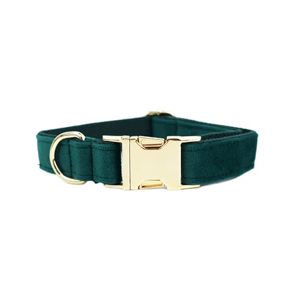 Velvet Collection Dog Collar with Custom Engraving