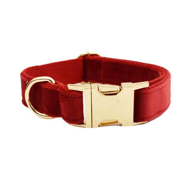 Velvet Collection Dog Collar with Custom Engraving