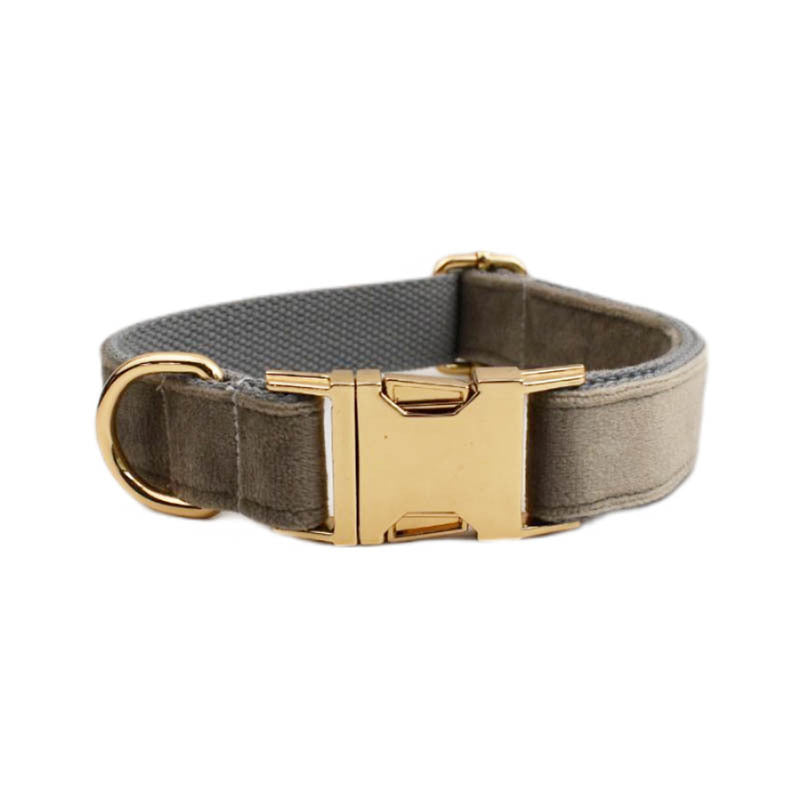 Velvet Collection Dog Collar with Custom Engraving