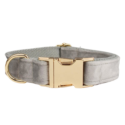 Velvet Collection Dog Collar with Custom Engraving
