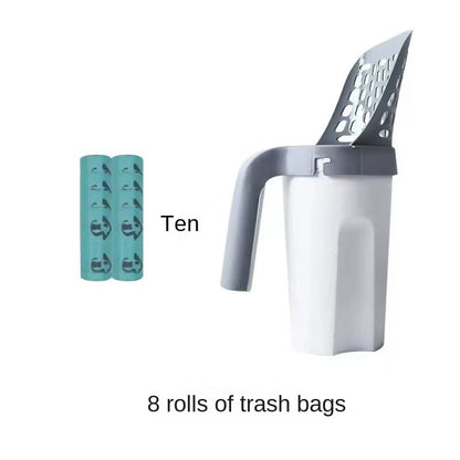 One piece cat litter scoop detachable large capacity filter cat litter scoop cat and dog dropper