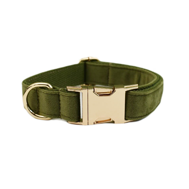 Velvet Collection Dog Collar with Custom Engraving