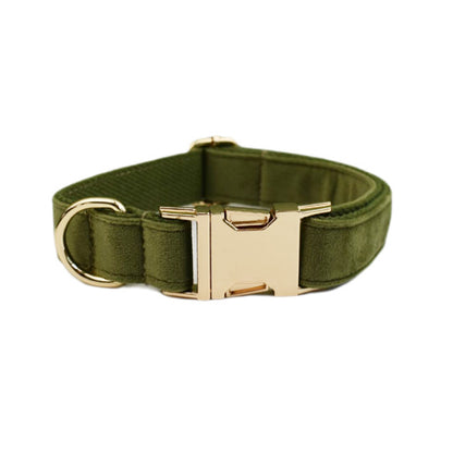 Velvet Collection Dog Collar with Custom Engraving