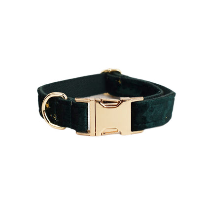 Velvet Collection Dog Collar with Custom Engraving