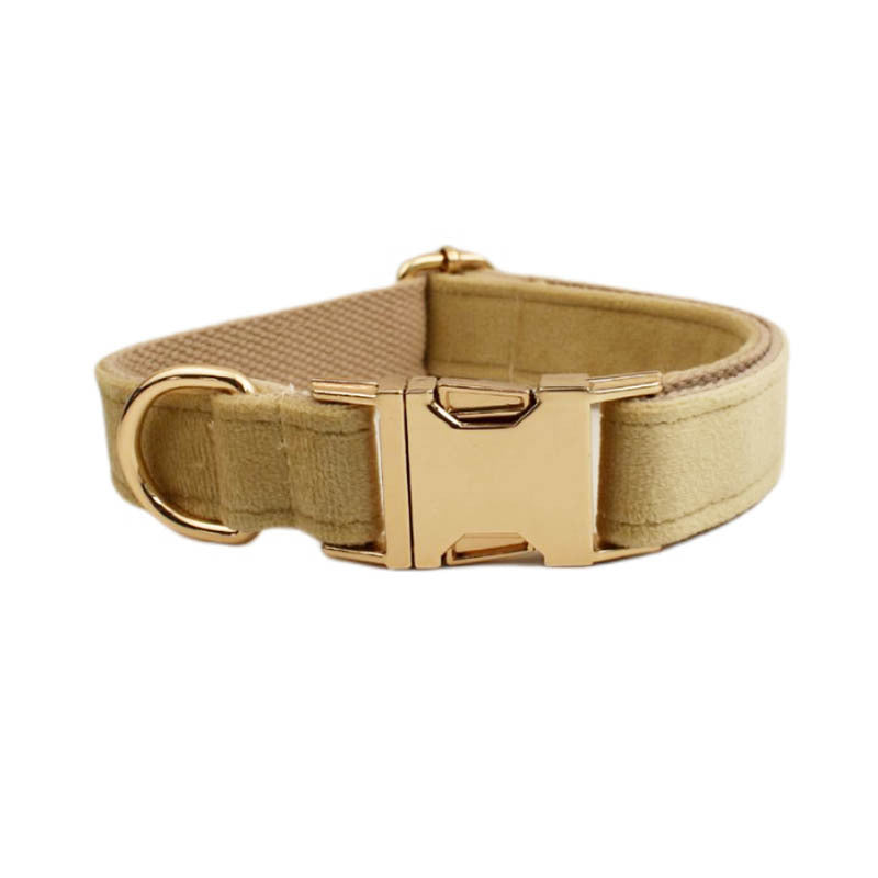 Velvet Collection Dog Collar with Custom Engraving
