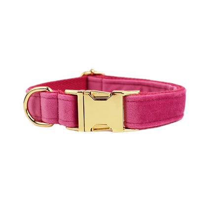 Velvet Collection Dog Collar with Custom Engraving