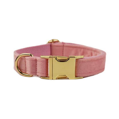 Velvet Collection Dog Collar with Custom Engraving